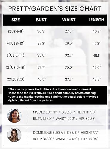 PRETTYGARDEN Women’s Sleeveless Smocked Tulle Midi Dress – Ruffle Mesh Flowy Sundress